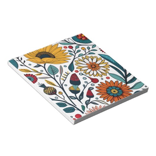 Notitieblok: Daisy Delight Dazzling: een Floral Mo Notitieblok (Schuin)