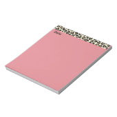 Notitieblok Dierlijk afdrukroze met datum (Linkerzijde)