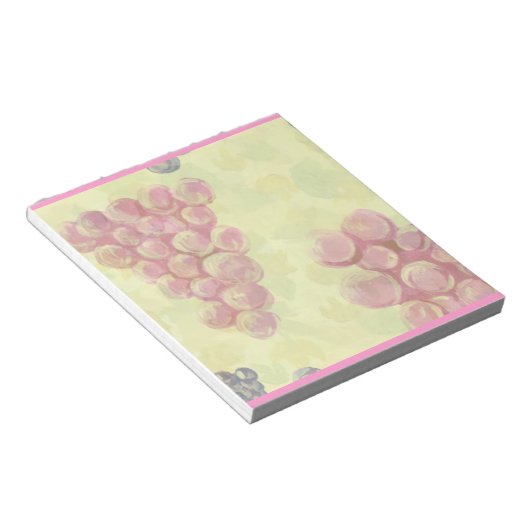 Notitieblok druiven op bladeren (Schuin)