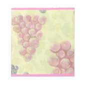 Notitieblok druiven op bladeren (Voorkant)