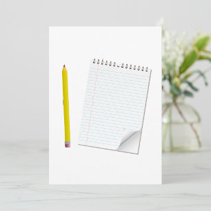 Notitieblok En Papier Uitnodigingen