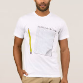 Notitieblok en potlood Mannen T-shirt (Voorkant)