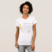 Notitieblok en potlood vrouwen T-shirt (Voorkant volledig)
