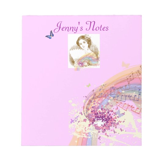  Notitieblok Fan Lady Small (Voorkant)