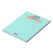 Notitieblok (Floral Blue-Notes2) RFPMDesigns 2024 (Linkerzijde)