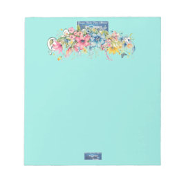 Notitieblok (Floral Blue-Notes2) RFPMDesigns 2024