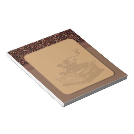 Notitieblok gebrand koffie (Schuin)