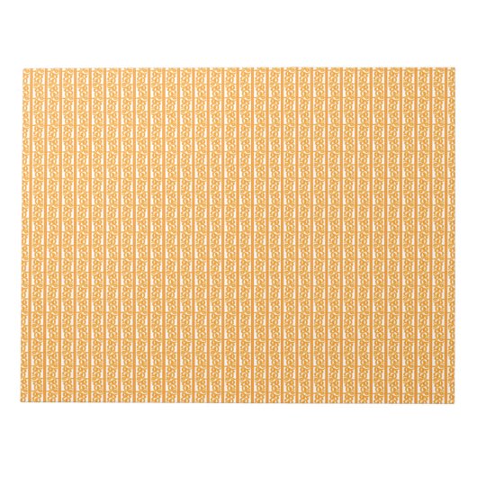 Notitieblok | Geometrisch Oranje | Creatieve Kanto (Voorkant)
