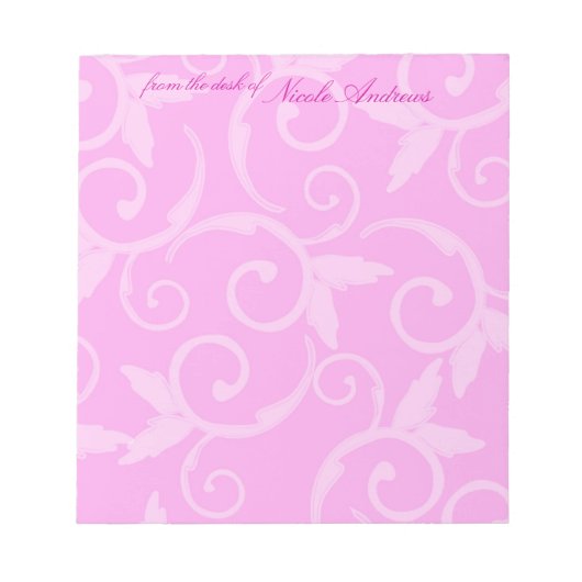 Notitieblok - Girly Swirl (Voorkant)