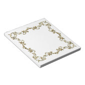 Notitieblok gouddecoratieve Floral Border (Schuin)