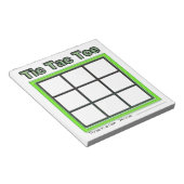 Notitieblok Groene Tic Tac Toe Game (Schuin)