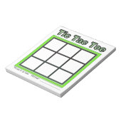 Notitieblok Groene Tic Tac Toe Game (Linkerzijde)