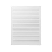 Notitieblok handschriftenpapier (Linkerzijde)