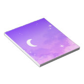 Notitieblok hemelse Paarse maan landschap (Schuin)