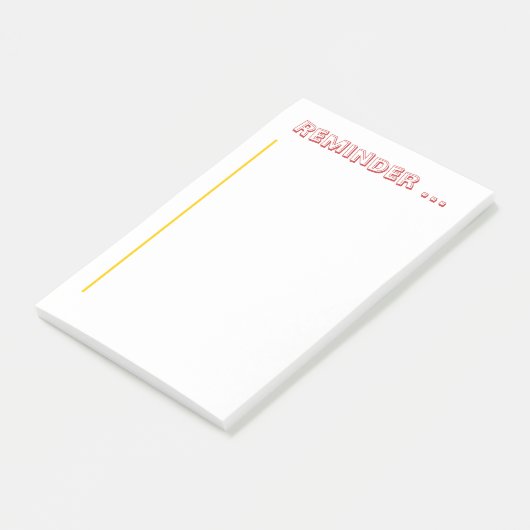 Notitieblok - Herinnering notitieblok Post-it® Notes (Schuin)