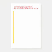 Notitieblok - Herinnering notitieblok Post-it® Notes (Voorkant)