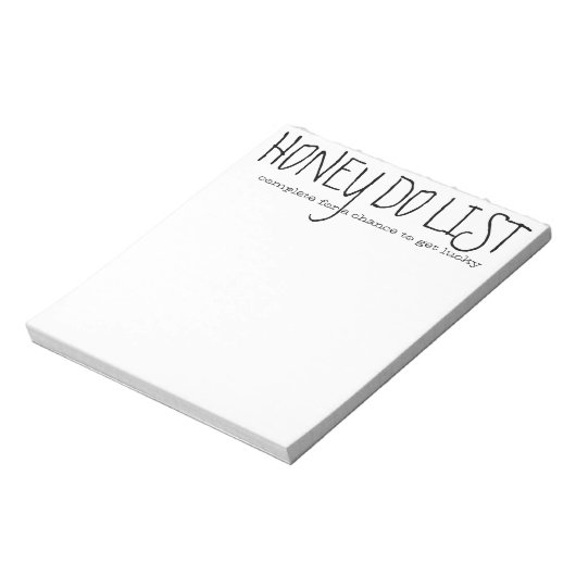 Notitieblok Honey Do List (Linkerzijde)