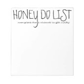 Notitieblok Honey Do List (Voorkant)