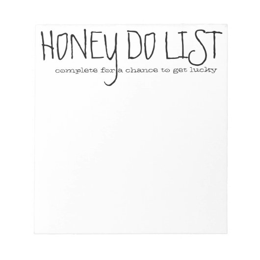 Notitieblok Honey Do List (Voorkant)