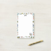 Notitieblok in de tuin post-it® notes (Op bureau)