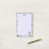 Notitieblok in de tuin post-it® notes (Op bureau)