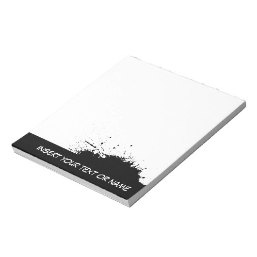 Notitieblok inktvlek (Linkerzijde)