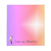 Notitieblok - Katten zijn wonderen met ster (klein (Voorkant)