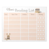 Notitieblok Kinder leeslijst boeken (Voorkant)