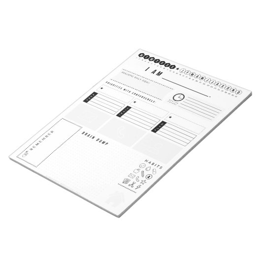 Notitieblok leerkracht/Kantoor Planner (Schuin)