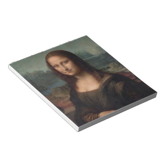 NOTITIEBLOK : LEONARDO DA VINCI : DE MONA LISA (Schuin)