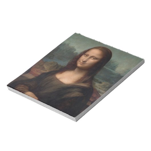 NOTITIEBLOK : LEONARDO DA VINCI : DE MONA LISA (Linkerzijde)
