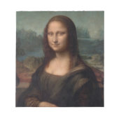 NOTITIEBLOK : LEONARDO DA VINCI : DE MONA LISA (Voorkant)