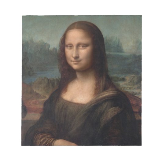 NOTITIEBLOK : LEONARDO DA VINCI : DE MONA LISA (Voorkant)