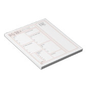 Notitieblok Lijst dagelijkse taken (Schuin)