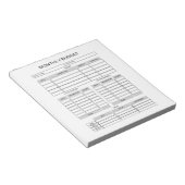 Notitieblok maandelijkse budgetplanner (Schuin)