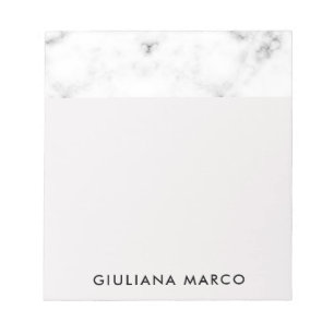 Notitieblok - Marmer Patroon en Roze