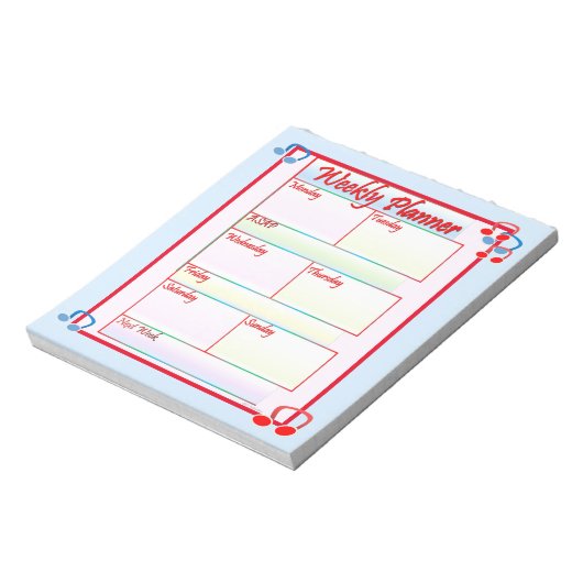 Notitieblok Melody Weekly Planner (Linkerzijde)