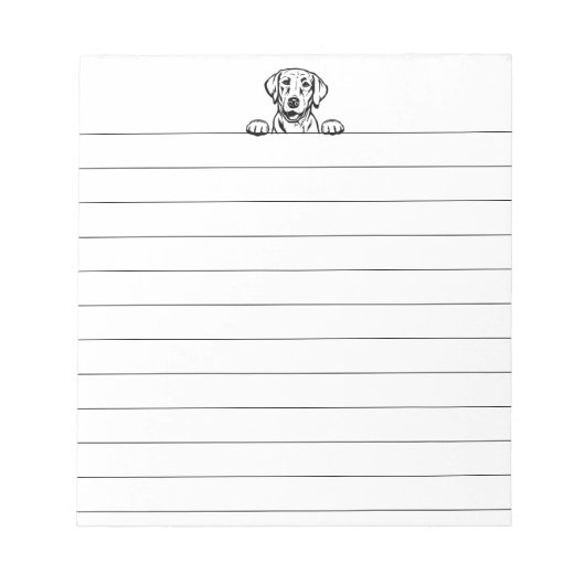 notitieblok met 5,5 x 6 inch gelinkt labrador (Voorkant)
