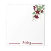 Notitieblok met aangepaste rode ventilatorcellen (Voorkant)