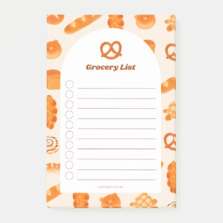 Notitieblok met bakkerijthema met leuke Japanse br Post-it® Notes