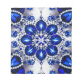 Notitieblok met Blauw Wit Kleuren Modern Design (Voorkant)