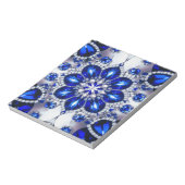 Notitieblok met blauwe witte kleuren modern ontwer (Linkerzijde)