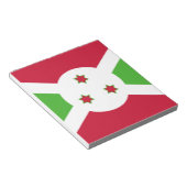 Notitieblok met Burundese vlag (Schuin)