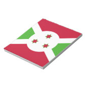 Notitieblok met Burundese vlag (Linkerzijde)