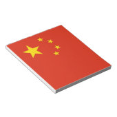 Notitieblok met Chinese vlag (Schuin)
