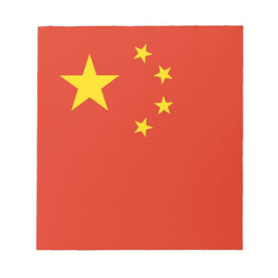 Notitieblok met Chinese vlag