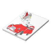 Notitieblok met Citroen 2 CV Illustratie (Linkerzijde)