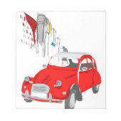 Notitieblok met Citroen 2 CV Illustratie (Voorkant)
