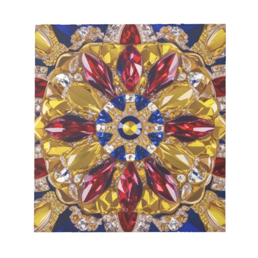 Notitieblok met Colombia Kleuren Modern Design (Voorkant)