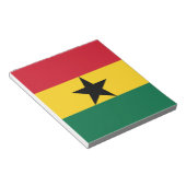 Notitieblok met de Ghanese vlag (Schuin)